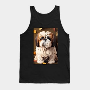 Super Cute Shih Tzu Portrait Tank Top